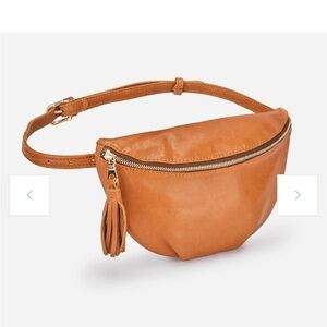 Tan Leather Belt Bag
